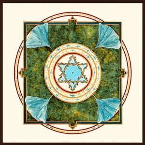 Mandala Yoga Poster for Meditation, Unused